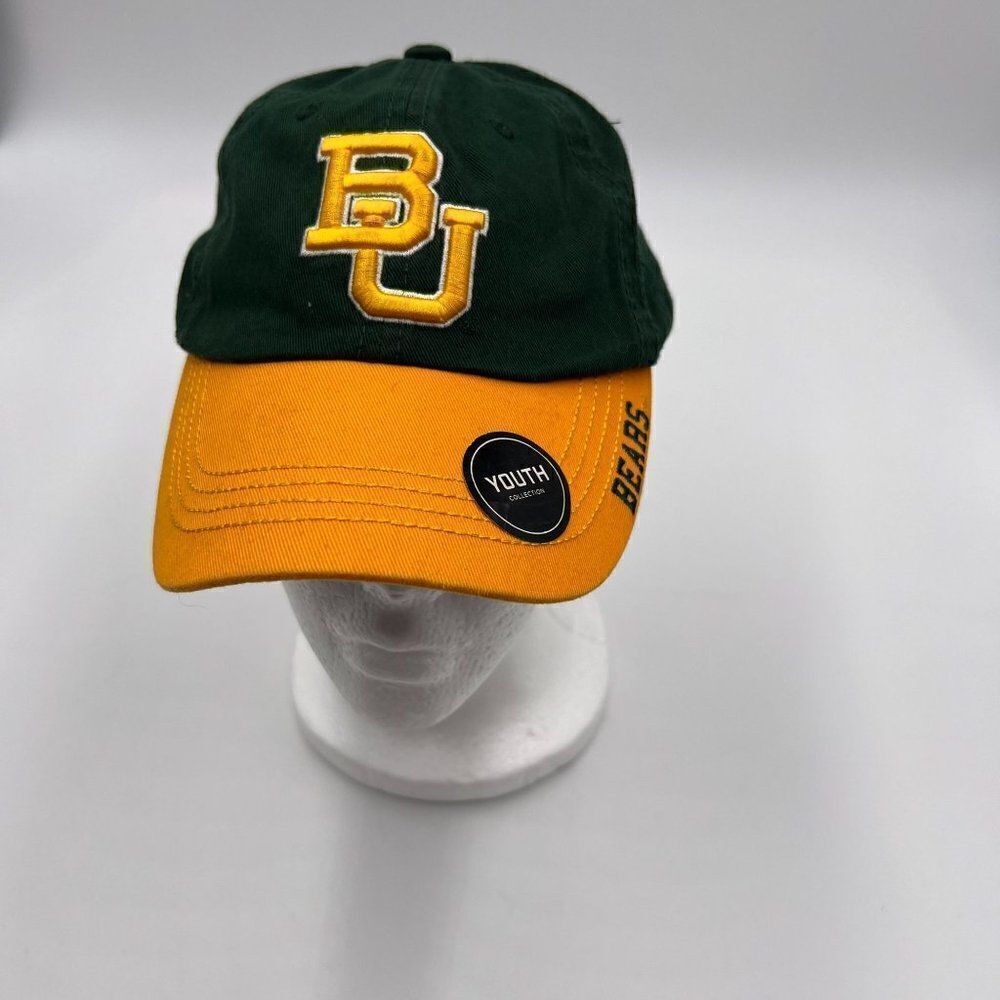 Baylor University‎ Youth Green and Yellow Adjustable Logo Hat